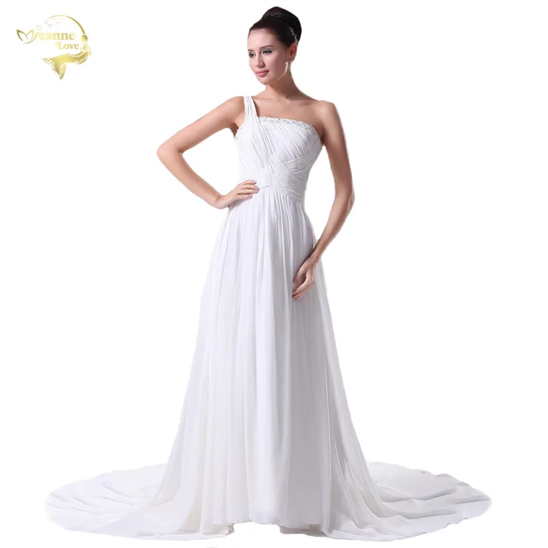 2020 Vestido De Noiva шифон Обувь под свадебное платье для невесты Robe Mariage на одно плечо с