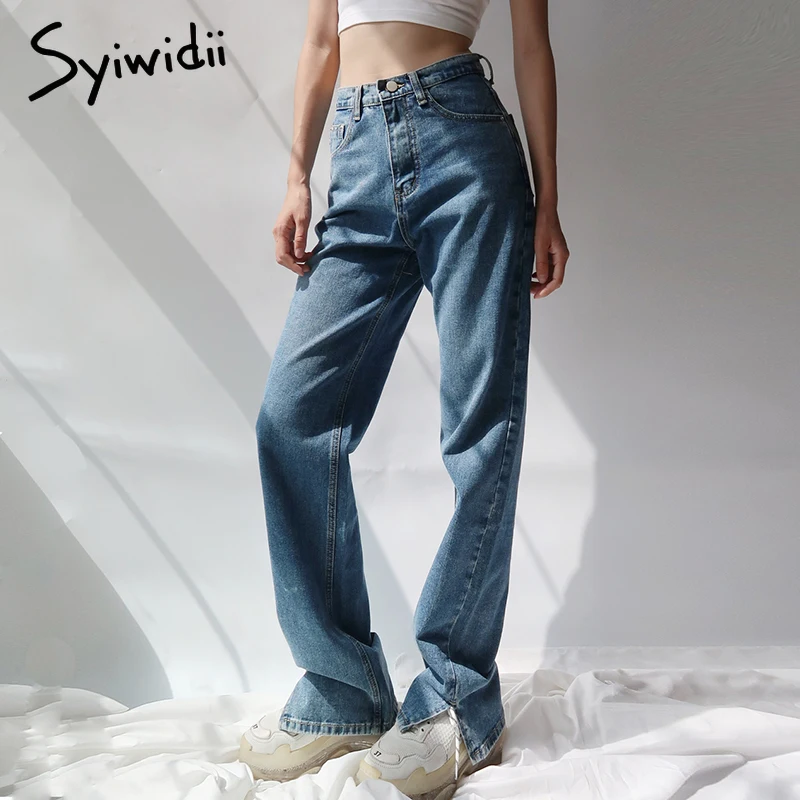Syiwidii Flare High Waisted Jeans 
