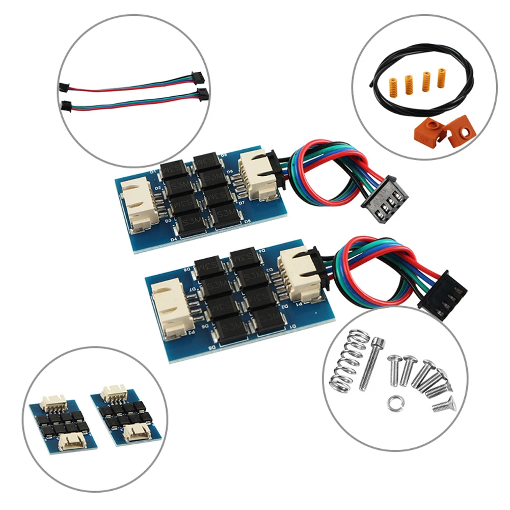 Office Smooth 3D Printer Lightweight eality Upgrade Kit Silicone Case Spring Extruder Professional Sock Tube Accessories-10