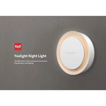 

Xiaomi Yeelight LED Night Light Round Bulb XIaomi Smart Home for Children With Light-Sensitive Sensor Smart Wall Lamp EU Version