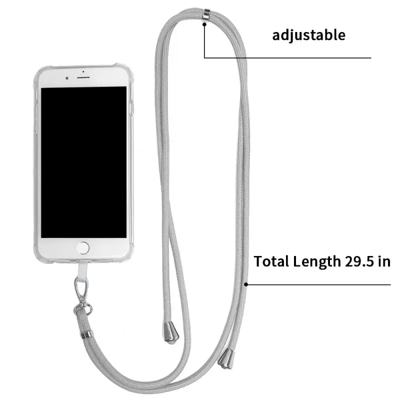 Phone Lanyard Adjustable Detachable Neck Cord Lanyard Strap And Phone
