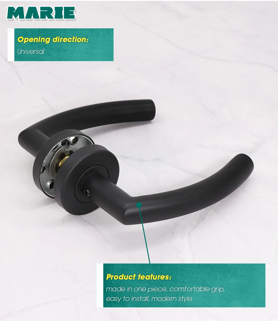 LH1007-Black-Color-Stainless-Steel-Half-Dummy-Door-Knob-For-Interior-Door-Lever-Brushed-Nickel-Door-Handle_04