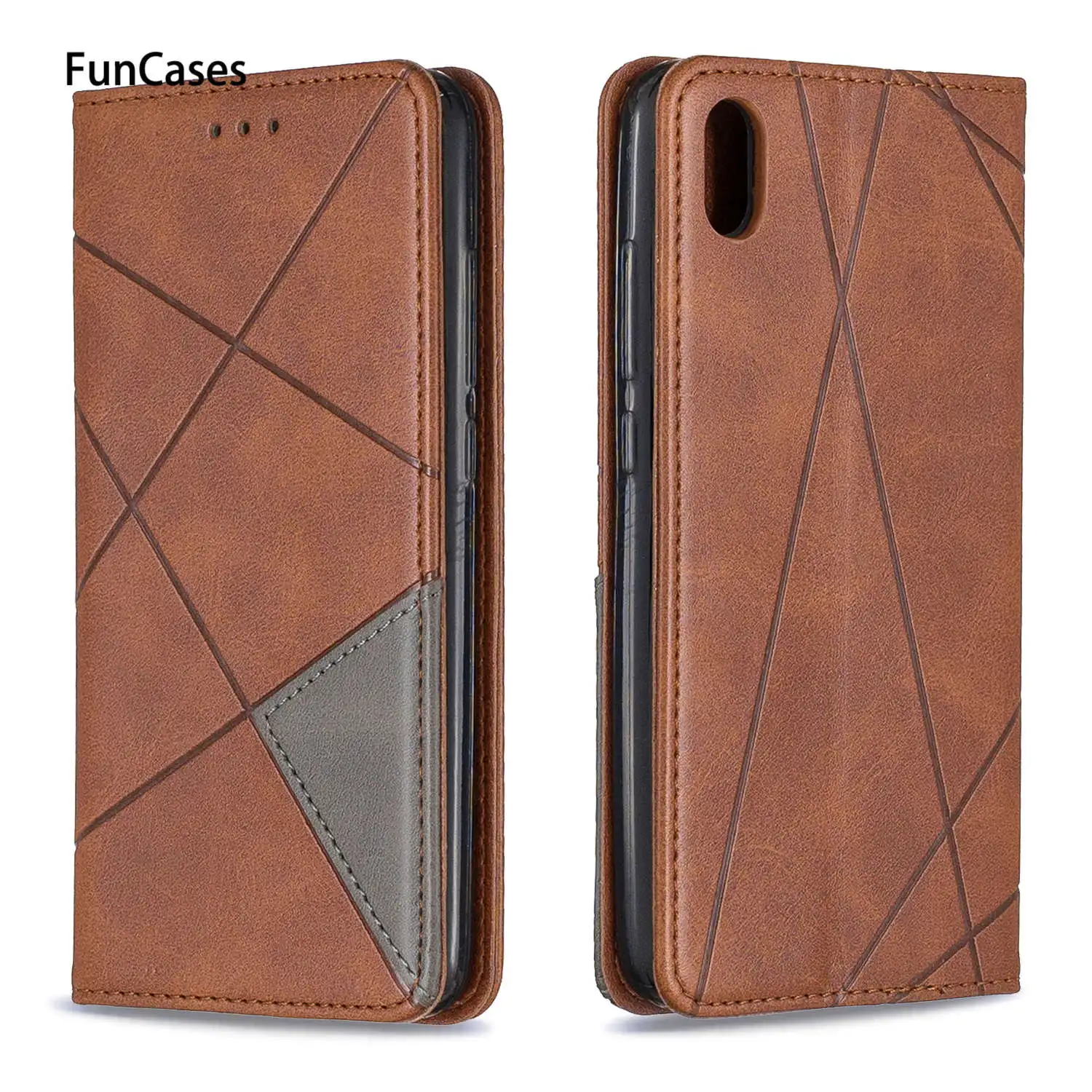 Business Half-Wrapped Cases For funda Redmi Note 7 Coque Cove sFor Casa estuche 7S 7A PU Leather Flip Phone Bag | Мобильные телефоны