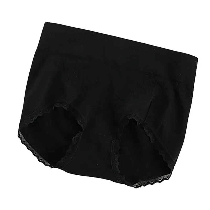 Women Solid Panties Seamless Sexy Lace Ruffles Underwear Panty Comfort Breathable Mid Wasit Intimates Lingerie Underpants