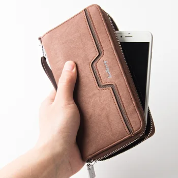 

Men Clutch Wallet Large Capacity Men Purse Cell Phone Pocket Passcard Pocket High Quality Multifunction Wallets For Men LSH771