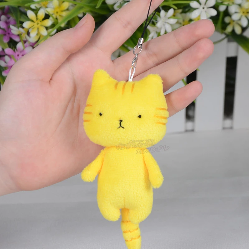 Желтый Рин хошидора ручной работы мультяшный Кот аниме Love Live! Подвеска плюшевая
