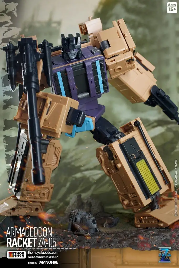Transformers Zeta toys ZA-05 Armageddon RACKET G1 Swindle Toys Action Figure 