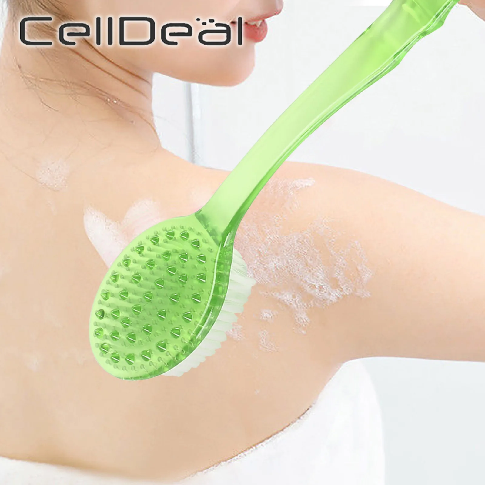Bath-Brush Exfoliating-Scrub-Massager Shower Long-Handle Back-Spa Feet-Rubbing-Tool Skin