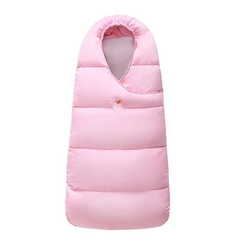 CYSINCOS плотные теплые спальные мешки-конверты для инвалидных колясок, спальный мешок для малышей, зимняя сумка для коляски для новорожденных, теплый спальный мешок - Цвет: Розовый