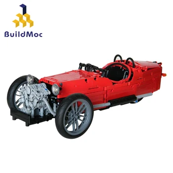 

Buildmoc Technic Motorcycle Morgan Three Wheeler Racing Set Moc Vehicle Building Blocks Educational Toys For Children Gifts