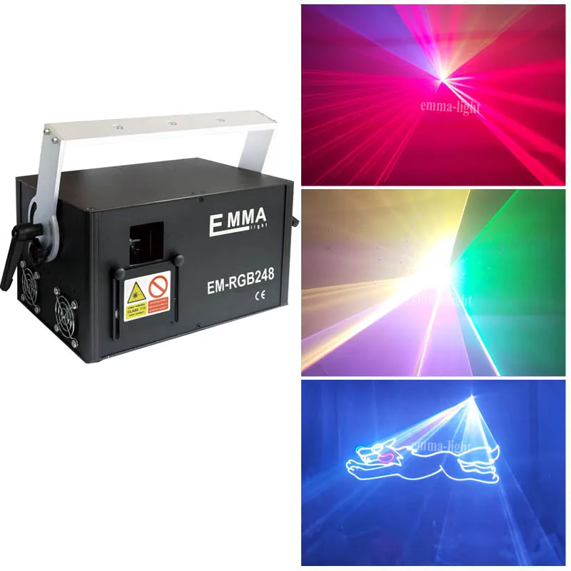 ILDA 3000 МВт RGB sd карта лазер. DMX контроллер Полноцветный анимационный лазерный