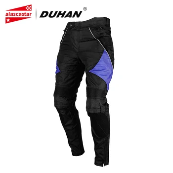 

DUHAN Motorcycle Pants Windproof Racing Pants Motorcycle Enduro Riding Trousers with Detachable Two Knee Protecter DK-06