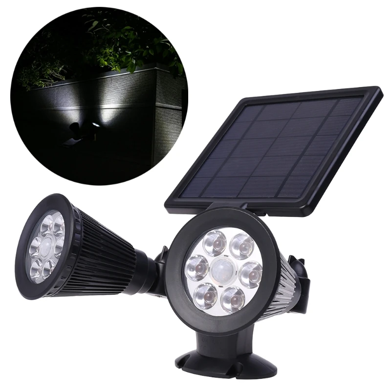 12 LED Solar Lights Motion Sensor Outdoor Rotatable Security Light For Yard