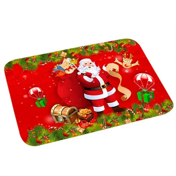 

Merry Christmas Door Mat Santa Claus Flannel Outdoor Carpet Christmas Decorations For Home Xmas Party Favors New Year