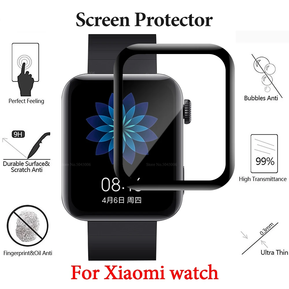 Полное покрытие Гидрогелевая пленка для Xiao mi Smart Watch 3D изогнутый протектор экрана
