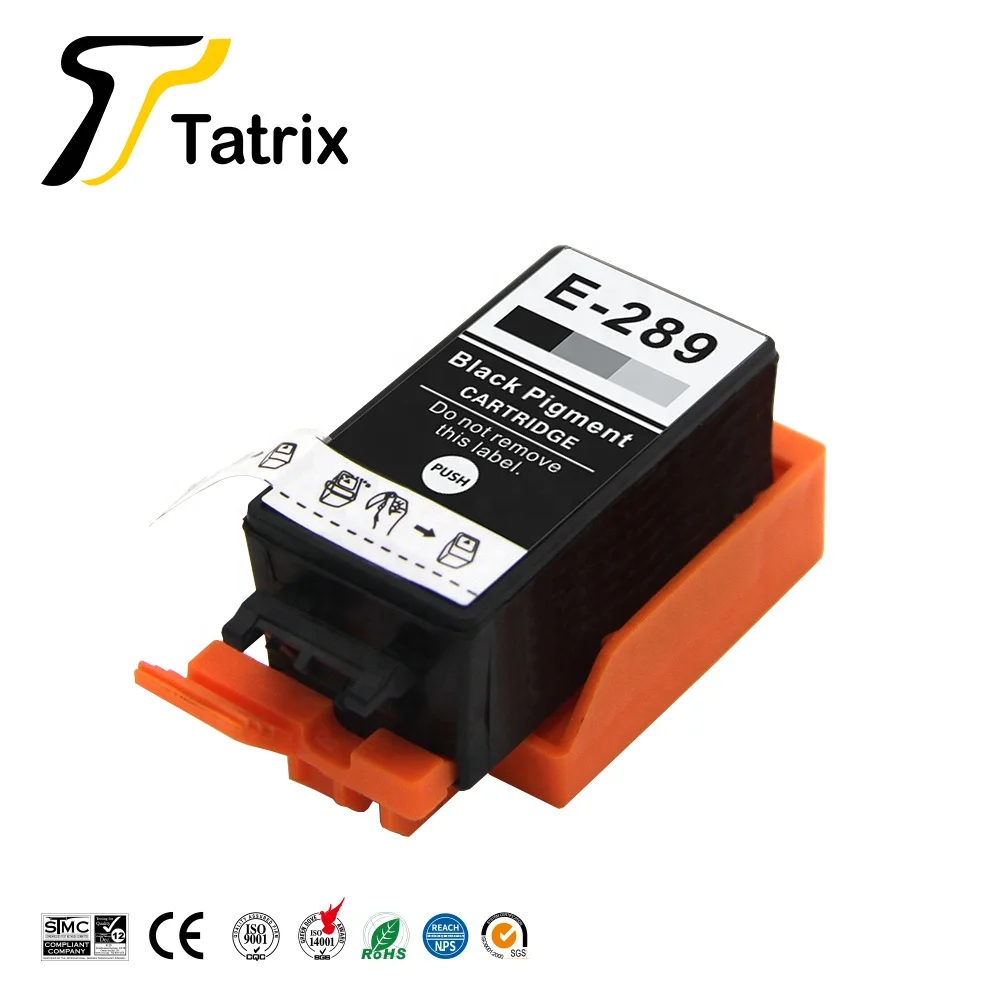 T289BK Tatrix T289 T290 E-289 E-290 Китай премиум Цвет Совместимый Картридж для струйного принтера для Epson WorkForce WF-100 - Цвет: T289BK