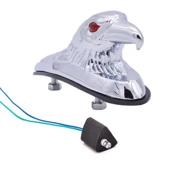 

Motorcycle Fender Decoration Eagle Head Universal Modified Motorcycle Metal Eagle Headband Lamp Motorcycle Accessories