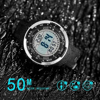 

Fashion Men's High-End Multi-Function 50M Waterproof Electronic Watch Men Military Sports Watch Male Creative Clock montre homme