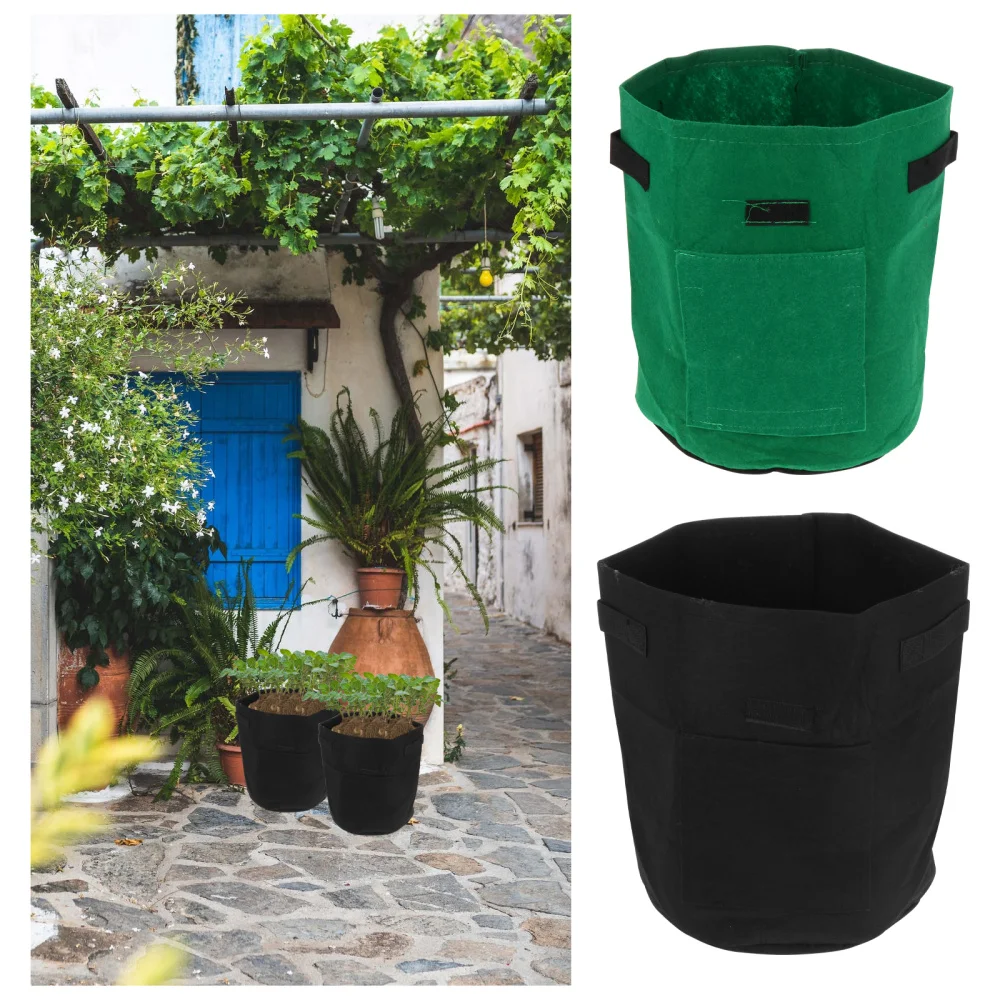 1 Set 2Pcs Non-woven Fabrics Thick Potato Planting Bags (Assorted Color) | Дом и сад