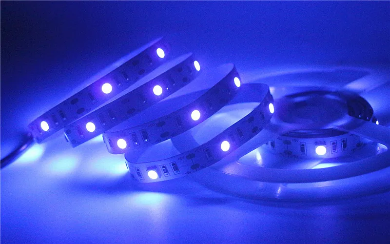 DC5V USB УФ светодиодная лента 395-405nm 5050 SMD 30 Led/m гибкая фиолетовая лампа для DJ флуоресцентные вечерние 0,5 m 1m 1,5 m 2m