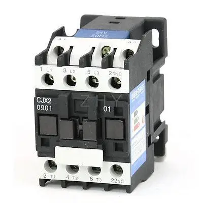 

CJX2-0901 AC Contactor 24V 50Hz Coil 9A 3-Phase 3-Pole 1NC