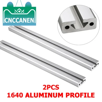 

2PCS/LOT 1640 Aluminum Profile Extrusion 1640 European Standard 100mm to 1000mm Length Linear Rail for DIY CNC 3D Printer Parts