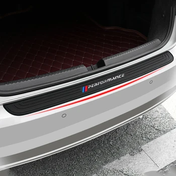 

Car Stickers PERFORMANCE Rubber Black Rear Trunk Protection Goods for BMW F10 F20 F30 E90 E91 E60 E61 E84 F34 F48 F07 F15 F16 Z4