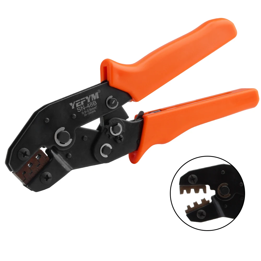 

SN-48B crimping plier 0.5-2.5mm2 20-15AWG SN-28B/-2 Dupont XH2.54 KF2510 SM 2.54 3.96 TAB 2.8/4.8/6.3 Plug type terminal