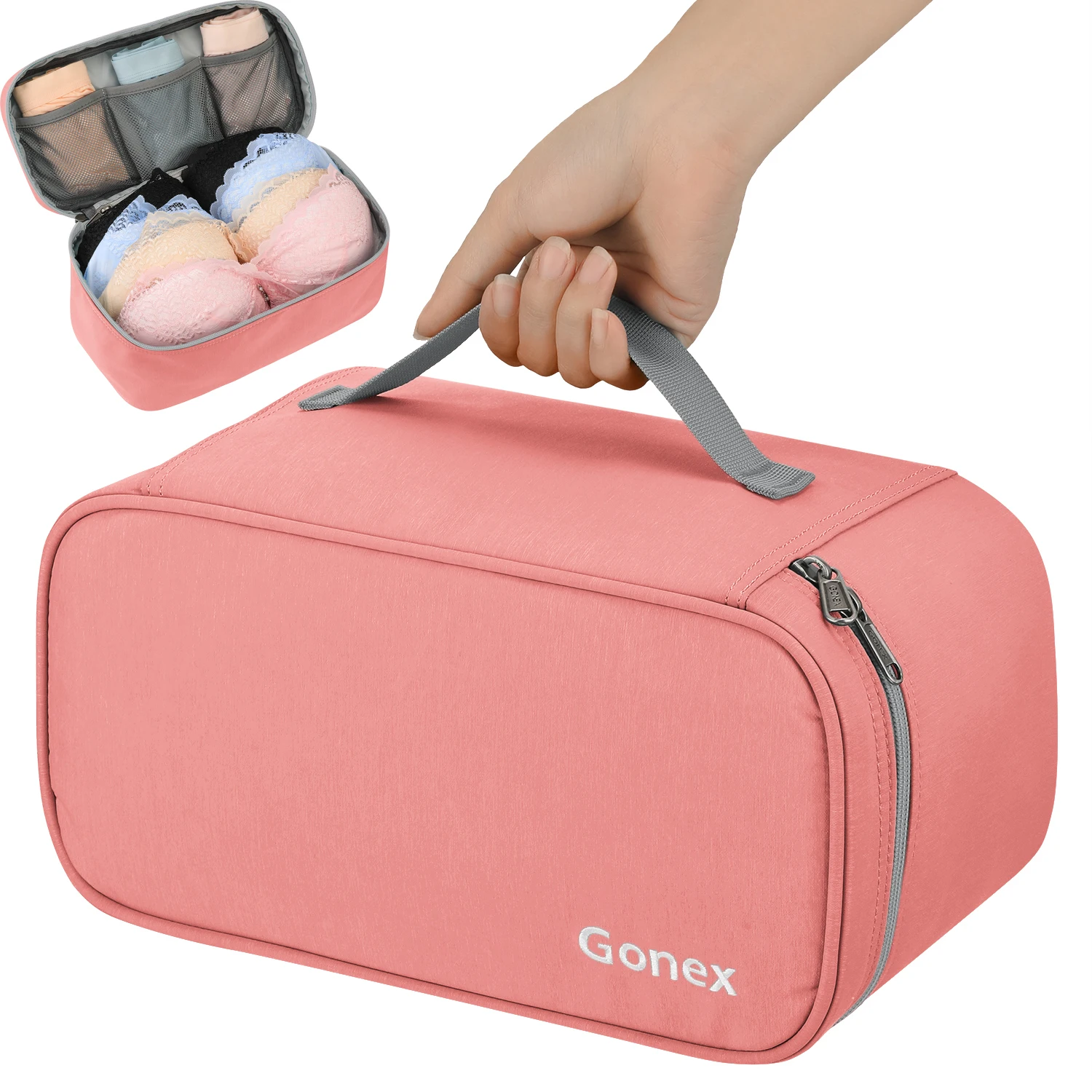 Gonex для хранения нижнего белья бюстгальтеров Bag дорожный упаковочный Органайзер