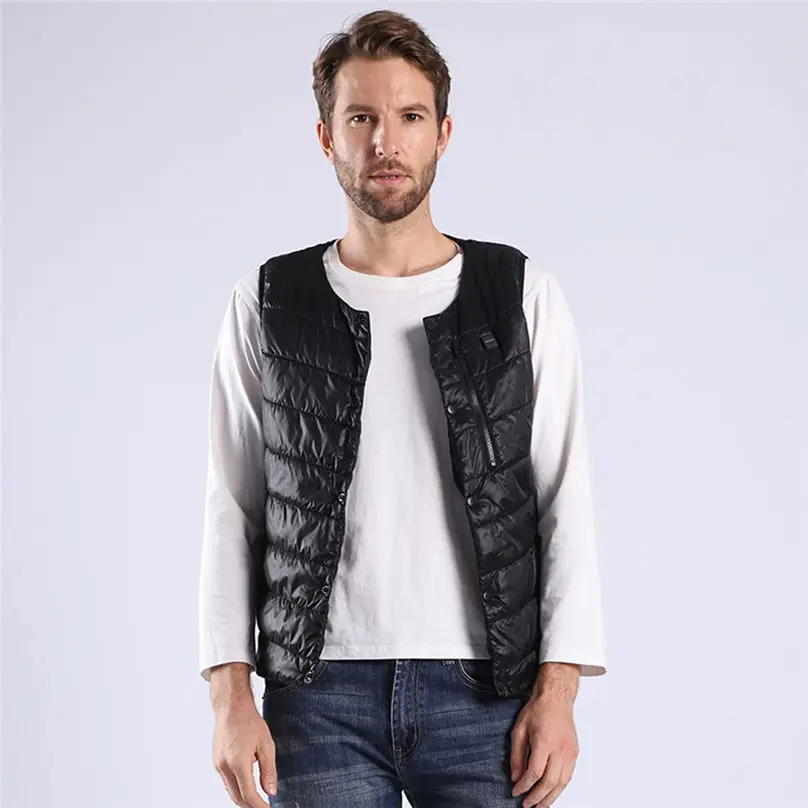New Women Men Coat Smart Phone Bluetooth Connection Temperature Control Heating Sleeveless Vest Blouse 4N04 (4)