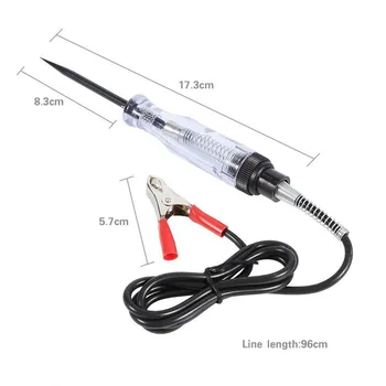 

Car Auto Voltage Circuit Tester Long Probe Electrical Test Light Bulb Lamp Tools