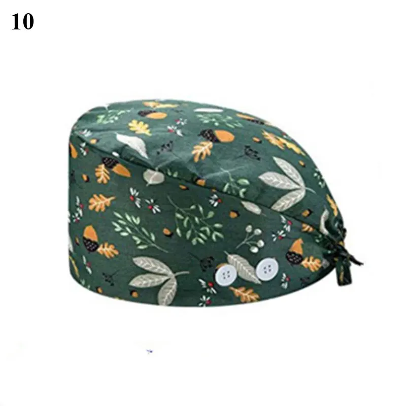 Solid Color Medical Scrub Hat Hospital Doctor Work Caps Health Worker Scrub Cap Pet clinic nurse Beautician nursing scrubs hat best beanies for men