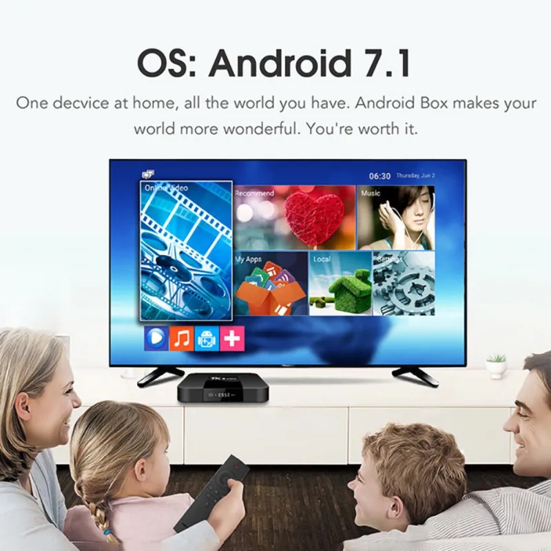 TX3 мини 4K ТВ коробка 2 Гб 16 Гб 64 бит Android 7,1 четырехъядерный S905W 2,4 ГГц WiFi Горячая AB