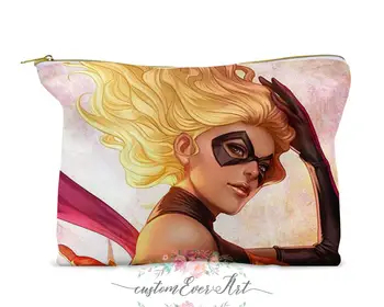 

Ms. Marvel cosmetic bag Cosmetic Case Cosmetic pouch makeup bag cute travel bag for women gift