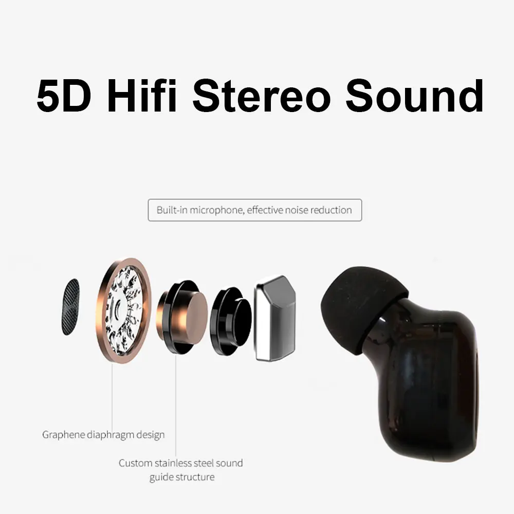Bluetooth наушники 5 0 мини TWS беспроводные Hifi Стерео Гарнитуры Наушники