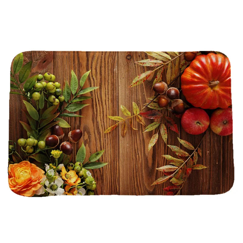 

Fruit & Vegetables Creative 3D Printing Carpets and Rugs for Bedroom Living Room Carpet Kitchen Bathroom Anti-Slip Floor Mats