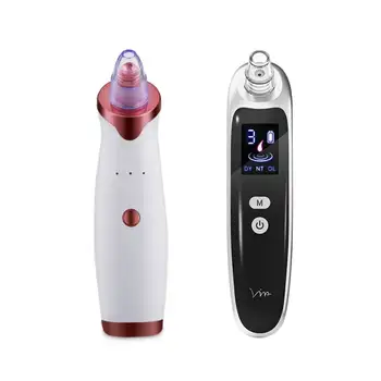 

2Pcs Blackhead Remover Face Nose Deep Cleaner T Zone Pore Acne Pimple Blackhead Removal Vacuum Suction Facial Clean Skin Tool