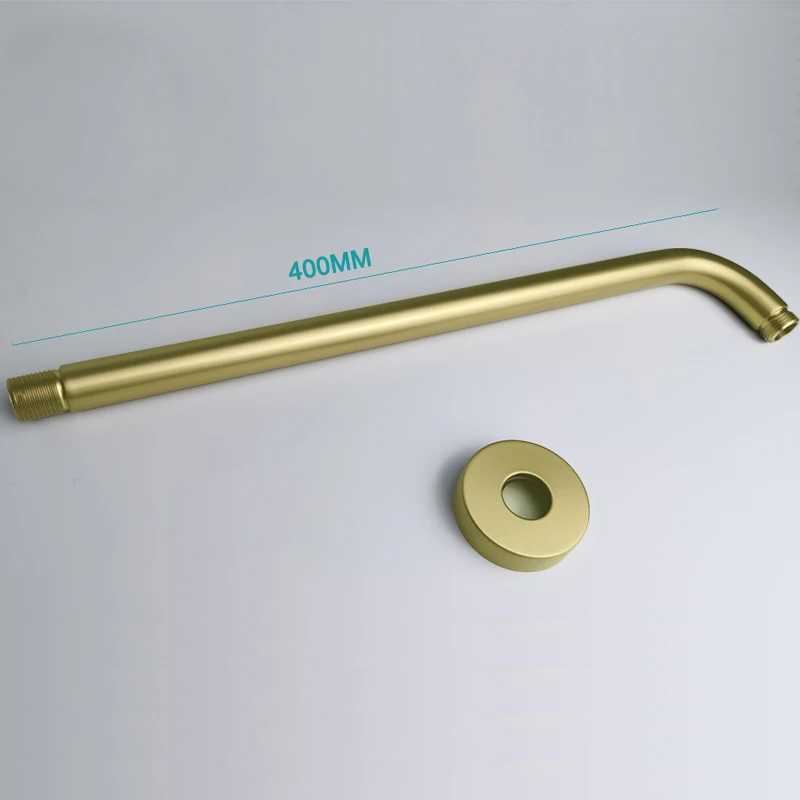 Wall Mounted Top Overhead Shower Set Stainless Steel 8/10/11 Inch with Shower Arm Round Chrome Matt Black Gold