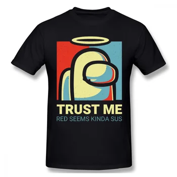 

Men Clothing Among US Online Multiplayer Social Deduction Game T-Shirt Vote Essential Fashion Short Sleeve