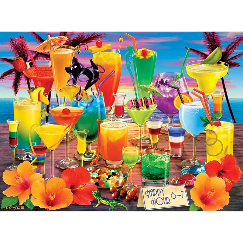 Full Square/Round Drill 5D DIY Diamond Painting &quotFruit Juice&quot 3D Rhinestone Embroidery Cross Stitch Home Decor | Дом и сад
