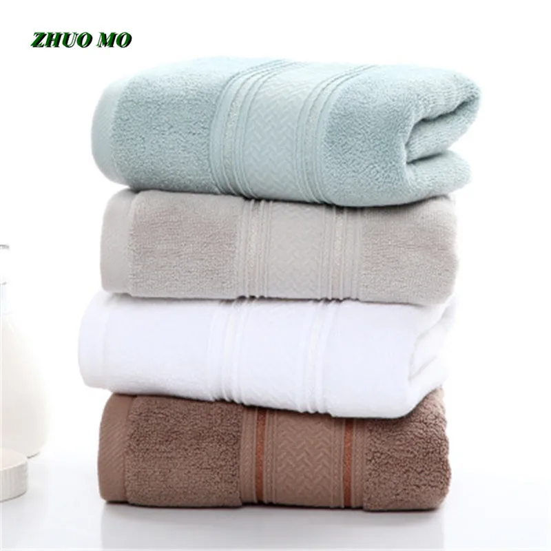 Large Cotton Hotel Bath Towels for Adult, Thickened Absorbent  Gift, Couple, Baby Shower, 4 Colors, T0319, 40x75cm baby gauze bath towels newborn pure cotton absorbent large bath towels infant bath towels baby newborns enlarged covers quilt