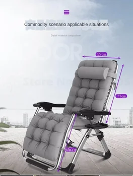 

2B Autumn and Winter Folding Chair Lunch Break Back Chair Lazy Home Multi-function Portable Free Installation