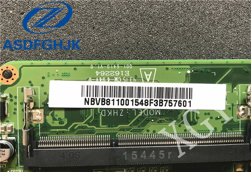 Материнская плата для ноутбука NBVB811001 для Аккумулятор для ноутбука ES1-131 основная плата DAZHKDMB6E0 DDR3 SR29H N3050 полностью протестирована