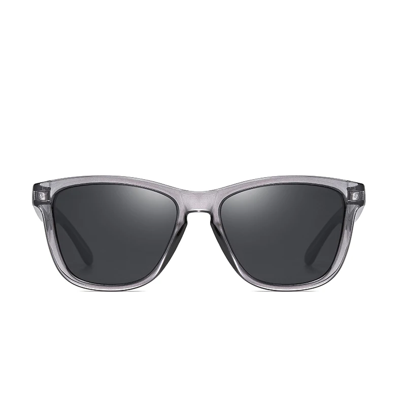 DOKLY Brand Clear Grey Frame Men Women Sunglasses Polarized Mirror Designer Mirror lens Oversized Sunglasses Female Sun glasses 2
