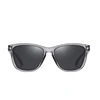 DOKLY Brand Clear Grey Frame Men Women Sunglasses Polarized Mirror Designer Mirror lens Oversized Sunglasses Female Sun glasses 2