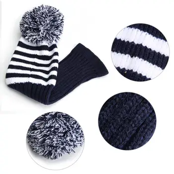 

Club Headcover Washable Clubs Headcover Inner And Outer knitted Double Layer Knitting 42.5x11.5cm Headcover