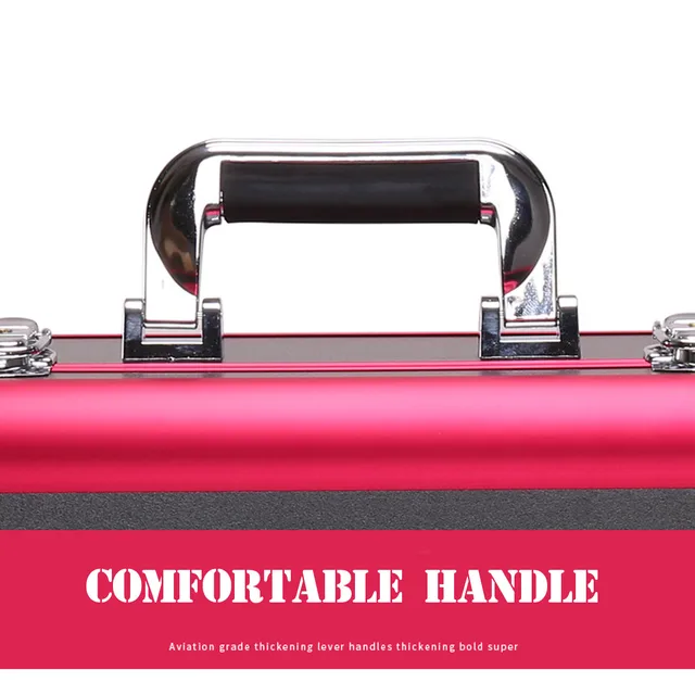 Portable Professional Cosmetic Bag Suitcases For Cosmetics Large Capacity Women Travel Makeup Bags Box Manicure Cosmetology Case 4