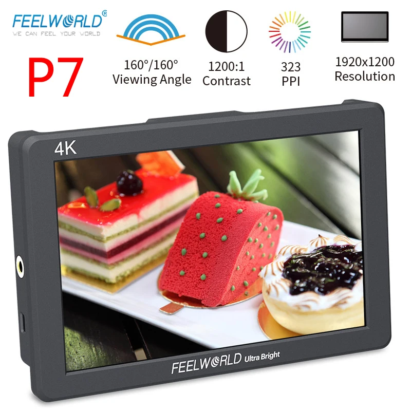 FEELWORLD P7 монитор 7 дюймов 920X1200 IPS Панель на Камера с полевым - Цена: 22 750,31 - 23 508,68 руб.