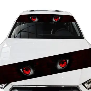 

3D Car Decoration Stickers Transparent Car Front Windscreen Windshield Decal Vinyl Sticker Auto Accessories