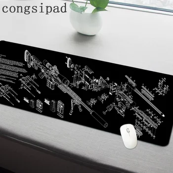 

Simple Design Speed Gun parts Game MousePads Computer Gaming Mouse Pad Gamer Play Mats Version Mousepad